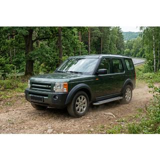 Boční prahy Maydos V2 (2 ks, hliník ↗ nerez) Land Rover Discovery III 2004–2009 fotografie 1