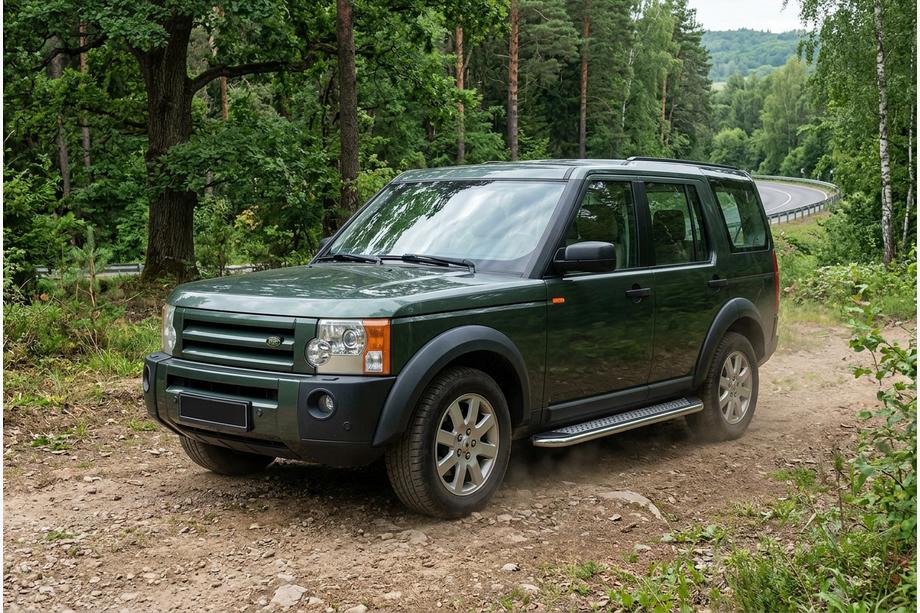 Land Rover Discovery III 2004–2009 Boční prahy Maydos V2 (2 ks, hliník ↗ nerez) Image