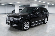 Range Rover IV L405 2013–2021 Boční prahy Maydos V2 (2 ks, hliník ↗ nerez) fotografie 1