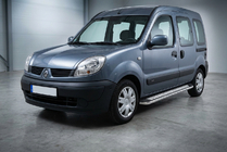 Renault Kangoo 1998–2008 Boční prahy Maydos V2 (2 ks, hliník ↗ nerez) fotografie 1