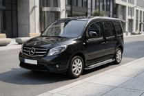 Mercedes Citan 2013–2021 Boční prahy Maydos V2 (2 ks, hliník ↗ nerez) Krátký rozvor fotografie 1