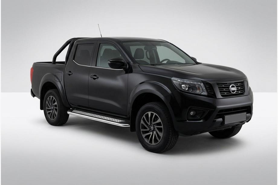 Nissan Navara/NP300 2016– Boční prahy Maydos V2 (2 ks, hliník ↗ nerez) Image