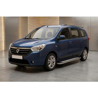 Boční prahy Maydos V2 (2 ks, hliník ↗ nerez) Renault Lodgy 2013–2022 fotografie 1