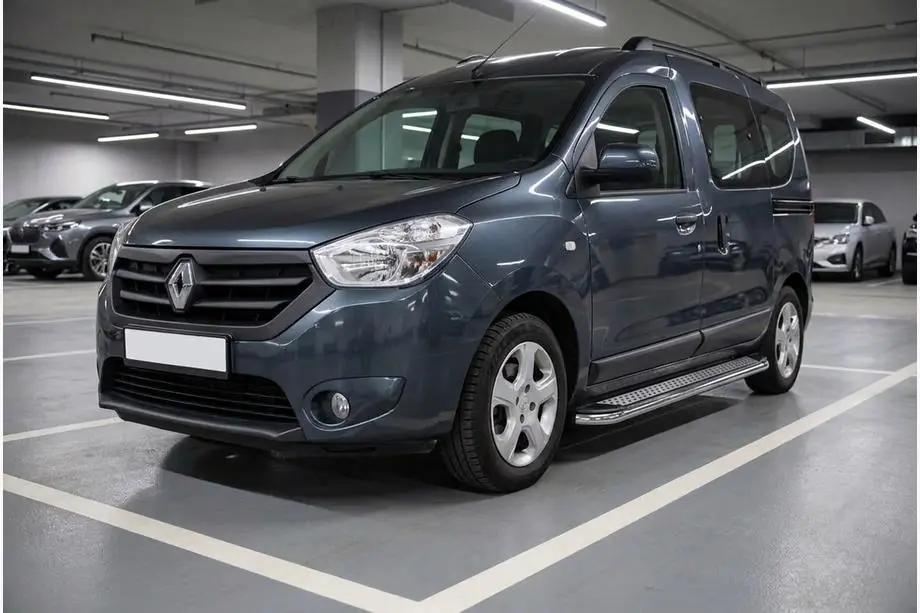 Renault Dokker 2013–2022 Boční prahy Maydos V2 (2 ks, hliník ↗ nerez) Image