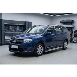 Boční prahy Maydos V2 (2 ks, hliník ↗ nerez) Renault Logan MCV 2013–2022 fotografie 1