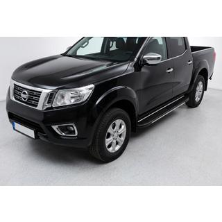 Boční prahy Bosphore Grey (2 ks, hliník) Nissan Navara/NP300 2016– fotografie 1