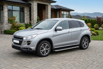 Peugeot 4008 2012–2017 Boční prahy BlackLine (2 ks, hliník) fotografie 1