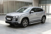 Peugeot 4008 2012–2017 Boční prahy Maydos V2 (2 ks, hliník ↗ nerez) fotografie 1