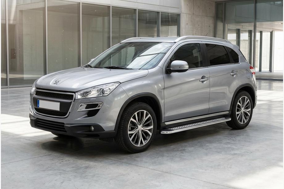 Peugeot 4008 2012–2017 Boční prahy Maydos V2 (2 ks, hliník ↗ nerez) Image