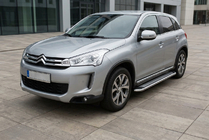 Citroen C-4 Aircross 2012–2017 Boční prahy Maydos V2 (2 ks, hliník ↗ nerez) fotografie 1