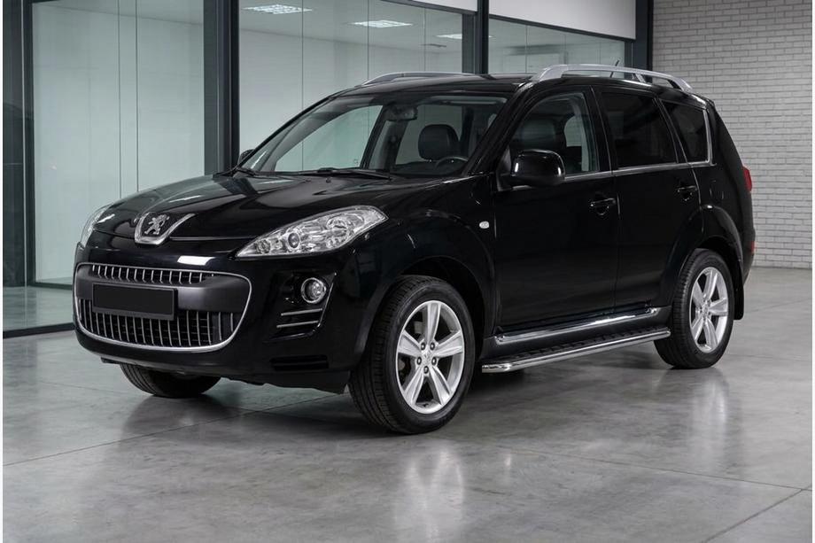 Peugeot 4007 2007–2013 Boční nášlapy Maydos V1 (2 ks, hliník / nerez) Image