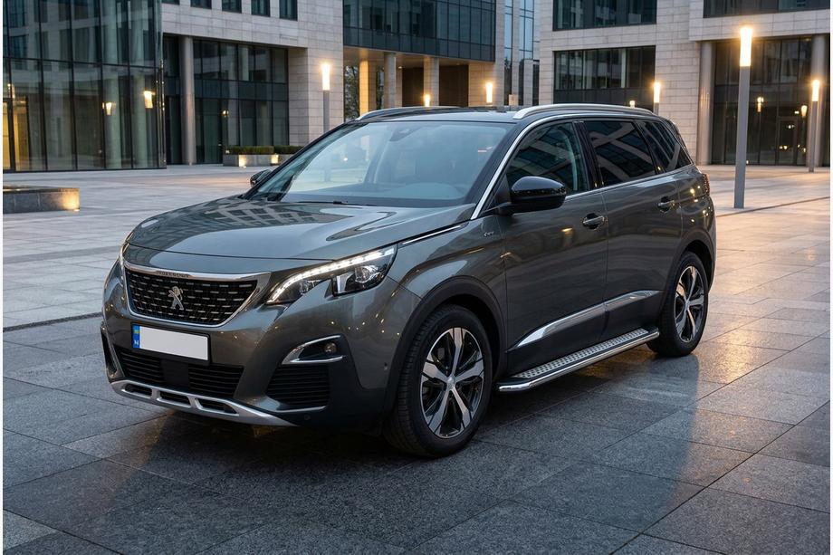 Peugeot 5008 2016–2023 Boční prahy Maydos V2 (2 ks, hliník ↗ nerez) Image