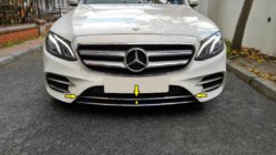 Mercedes E-class W213 2016–2023 Chromová lišta na přední nárazník 2016-2019 (nerez) fotografie 1