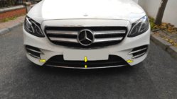 Mercedes E-class W213 2016–2023 Chromová lišta na přední nárazník 2016-2019 (nerez) fotografie 2