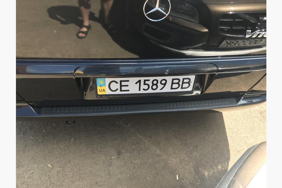 Mercedes Vito W638 1996–2003 Ochranná lišta zadního nárazníku DDU mat (ABS) Fotografie 3