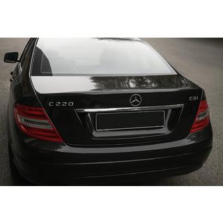 Chromová lišta nad SPZ (nerez) Mercedes C-class W204 2007–2015 fotografie 1