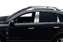 Opel Antara 2006–2017 Sada chromových lišt okolo bočních oken (nerez) fotografie 2