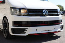 Volkswagen T6 2015–2024 Přední lip spoiler na nárazník Sportline 2015-2018 (k lakování) fotografie 2