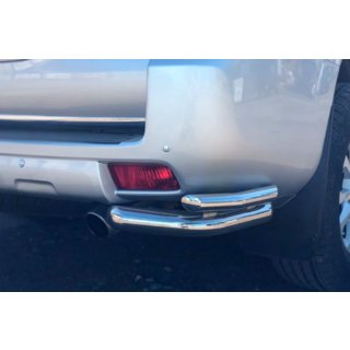 Zadní rohové chrániče AK003-Подвійний (nerez) Toyota Land Cruiser Prado 150 2009–2023 fotografie 2