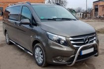 Mercedes Vito/V-class W447 2014– Boční nerezové trubky 2 ks d70, dlouhý rozvor (L3) fotografie 4