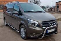 Mercedes Vito/V-class W447 2014– Boční nerezové trubky 2 ks d70, dlouhý rozvor (L3) fotografie 3