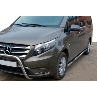 Boční nerezové trubky 2 ks Mercedes Vito/V-class W447 2014– fotografie 1