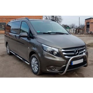Boční nerezové trubky 2 ks Mercedes Vito/V-class W447 2014– fotografie 3