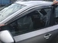 Skoda Rapid 2012–2019 Ofuky oken s chromovou lištou SD (4 ks, Niken) fotografie 2
