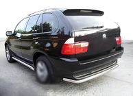 BMW X5 E53 1999–2006 Zadní ochranný rám Special (nerez) fotografie 1