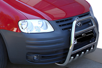 Volkswagen Caddy 2004–2010 Nerezový přední ochranný rám QT007 fotografie 1
