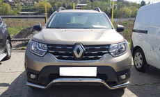 Renault Duster 2008–2017 Přední ochranný rám ST012 (nerez) fotografie 1
