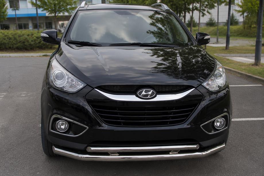 Hyundai IX-35 2010–2015 Přední ochranný rám ST014-2 (nerez) Image