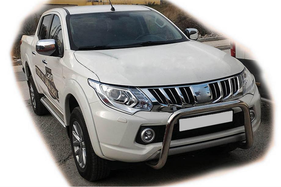 Mitsubishi L200 2015–2024 Přední ochranný rám WT005 (nerez) Image