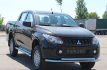 Mitsubishi L200 2015–2024 Přední ochranný rám ST014 (nerez) fotografie 3