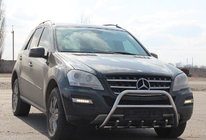 Mercedes ML W164 2005–2011 Přední ochranný rám (bull bar) WT003 (nerez) fotografie 2