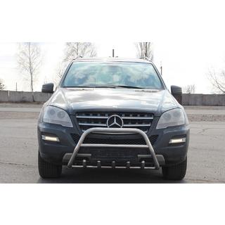 Přední ochranný rám (bull bar) WT003 (nerez) Mercedes ML W164 2005–2011 fotografie 1