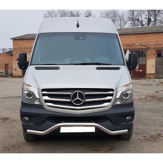 Přední spodní ochranný oblouk MBSP.07.F3-04.6 (nerez) Mercedes Sprinter W906 2006–2018 fotografie 1