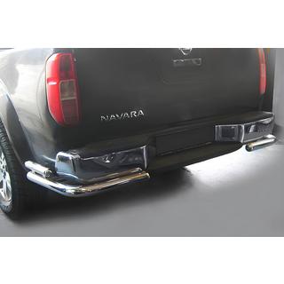 Zadní ochranný rám AK003 – dvojitý (nerez) Nissan Navara 2006–2015