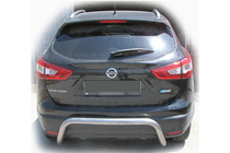 Nissan Qashqai 2014–2021 Zadní ochranný rám AK007-2 (nerez) fotografie 1