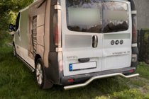 Renault Trafic 2001–2015 Zadní ochranný rám AK006 (nerez) fotografie 4