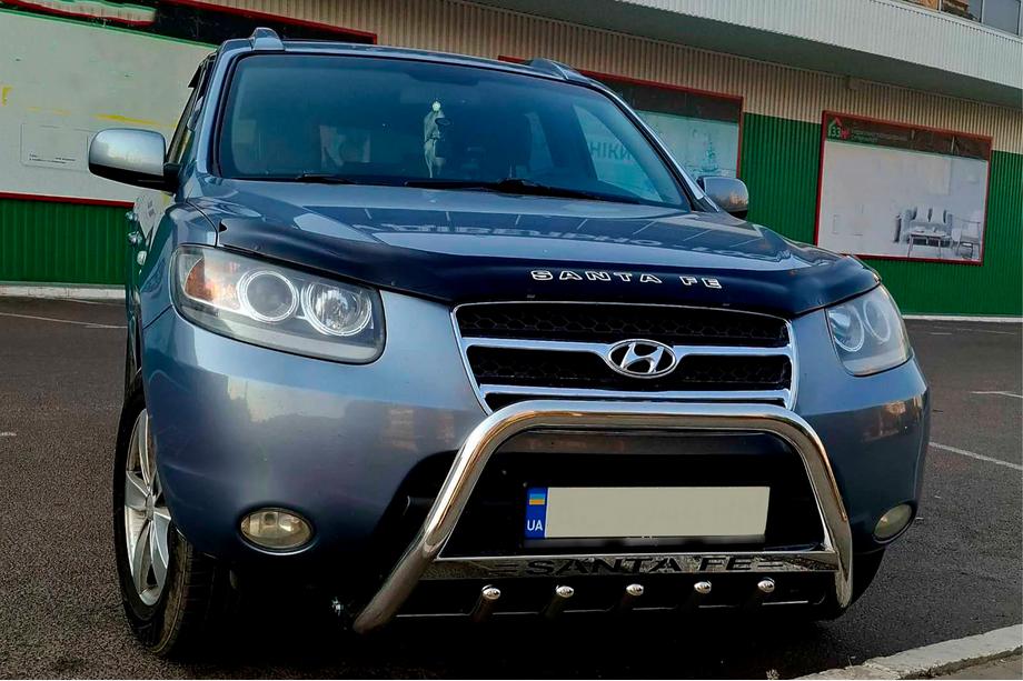 Hyundai Santa Fe 2 2006–2012 Přední ochranný rám WT004 (nerez) Image
