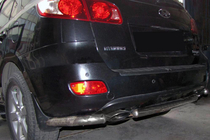 Hyundai Santa Fe 2 2006–2012 Zadní rohy ke středové trubce AK0073 (2 ks, nerez) fotografie 1