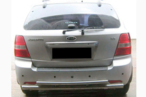 Kia Sorento I BL 2002–2009 Zadní ochranný rám AK002 – dvojitý (nerez) fotografie 2