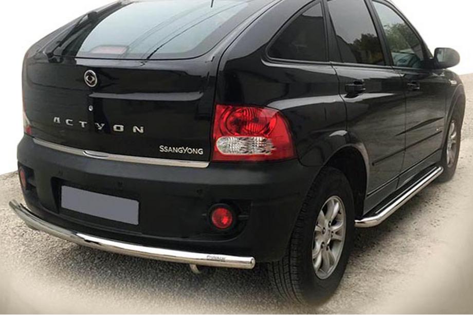 SsangYong Action 2005–2018 Zadní ochranný rám AK002 (nerez) Image
