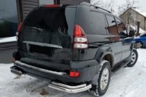 Toyota Land Cruiser Prado 120 2002–2009 Zadní dvojité rohy AK003-2 (2 ks, nerez) fotografie 1