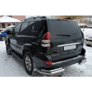 Zadní dvojité rohy AK003-2 (2 ks, nerez) Toyota Land Cruiser Prado 120 2002–2009 fotografie 3