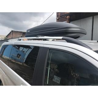 Chromované střešní podélníky CAN – originální design (kovové nohy) Mercedes Vito/V-class W447 2014– fotografie 3