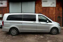 Mercedes Vito/V-class W447 2014– Střešní ližiny černé CAN Originální design (kovové patky) fotografie 5