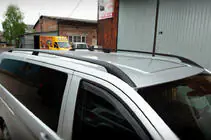Mercedes Vito/V-class W447 2014– Střešní ližiny černé CAN Originální design (kovové patky) fotografie 1