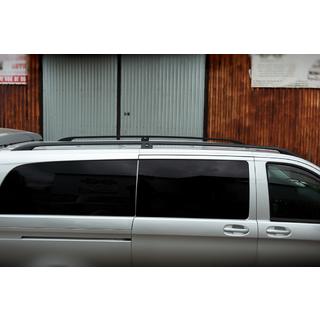 Střešní ližiny černé CAN Originální design (kovové patky) Mercedes Vito/V-class W447 2014– fotografie 4